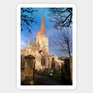 St John the Baptist Church Burford Cotswolds Sticker